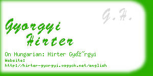 gyorgyi hirter business card